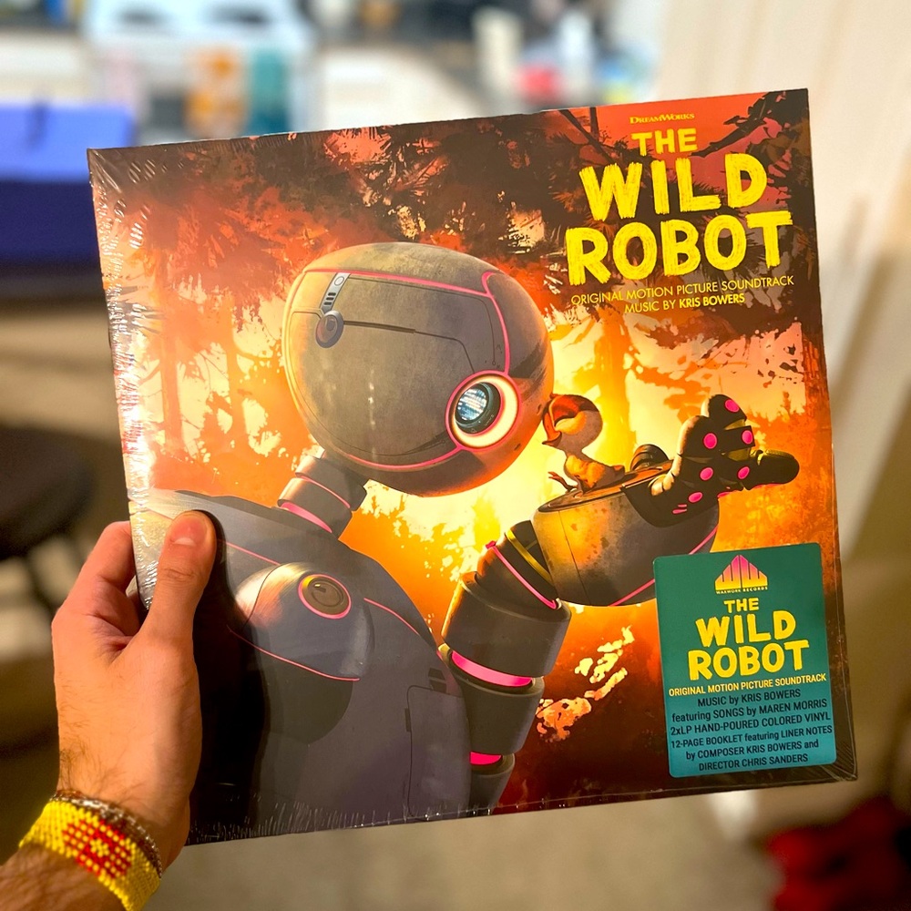 “The Wild Robot” animated film soundtrack on vinyl